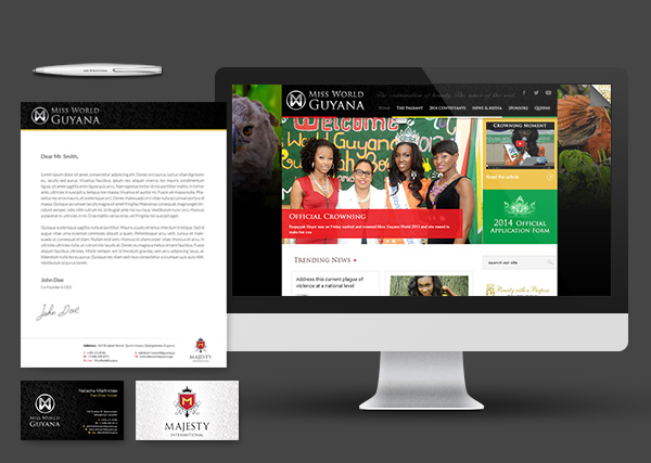 Miss World Guyana Branding